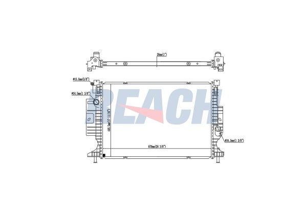 Su Radyatörü  Ford C-MAX (CEU)(2015->)  VEKA 16-1935B