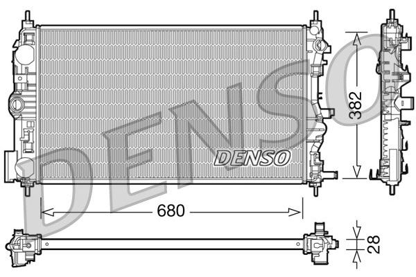 Su Radyatörü  DENSO DRM15005