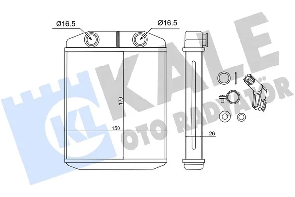 Kalorifer Radyatörü  KALE 355110