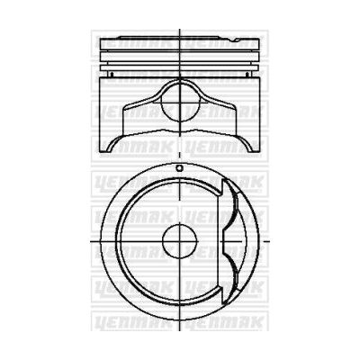 Piston (75.50MM-STD)  YENMAK 31-04483-000-TPR