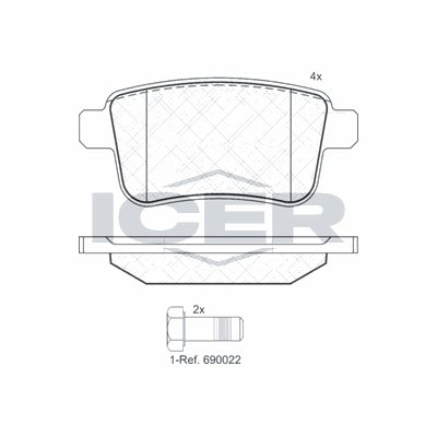 Fren Disk Balata Arka RENAULT ORJINAL 7701209869