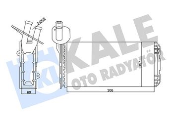 Kalorifer Radyatörü  BEHR 8FH 351 024-401  701819031A 701819031B 701.819.031 A 701.819.031 B