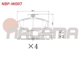 Fren Disk Balata Ön NAGAMA NBP-MI007  