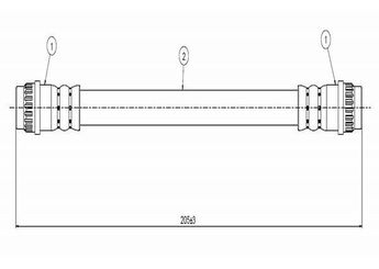 Fren Hortumu Arka Sağ veya Sol CAVO C800 317B  8200597218 480640 6025307607 7704003957