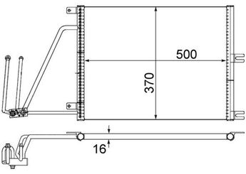 Klima Radyatörü  MAHLE AC 226 000S  52479125 52484484 1850051 1850061 18 50 051 18 50 061