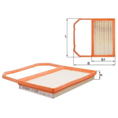 Hava Filtresi  Volkswagen up! (122/BL2)(05.2016->2019)  MAHLE LX 3306