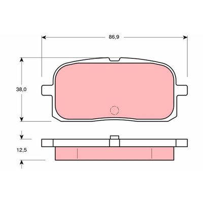 Fren Disk Balata Arka Toyota Paseo Coupe (L54)(1996->)  VALEO 671097