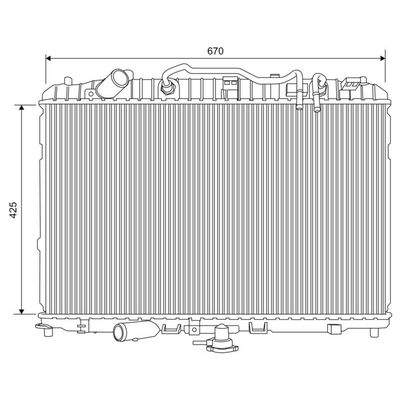Su Radyatörü  VALEO 701639