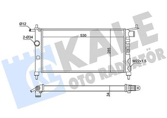 Su Radyatörü  KALE 351235  701121253K 1300149 1300 149 52488849 90410047