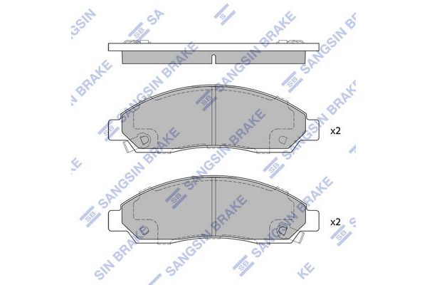 Fren Disk Balata Ön Isuzu D-Max (2007->)  SANGSIN SP1408