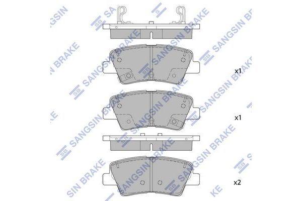 Fren Disk Balata Arka Kia Sportage (QL)(2016->)  SANGSIN SP1846