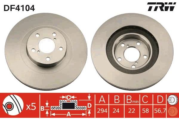 Fren Disk Ayna Ön Sağ ve Sol AYD 50405