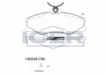 Fren Disk Balata Ön AYD 60542A  251698151C 251 698 151 C 251698151F 251 698 151 F