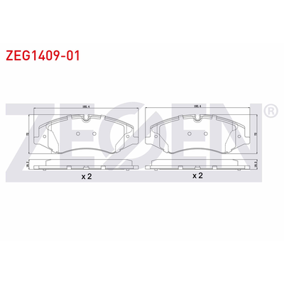Fren Disk Balata Ön ZEGEN ZEG1409-01