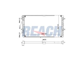 Su Radyatörü  BEHR 8MK 376 716-324  6K0121253AG 6K0121253BC 6KO121253AG 6KO121253AM 6K0121253AE 6K0121253AM 6K0121253BB