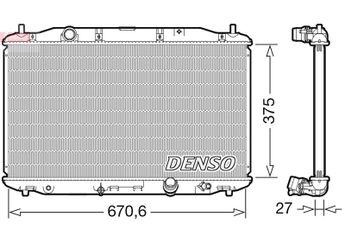 Su Radyatörü  DENSO DRM40106  DRM40106 19010RSRE01