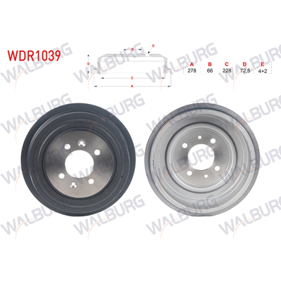 Kampana Arka Sağ veya Sol WALBURG WDR1039