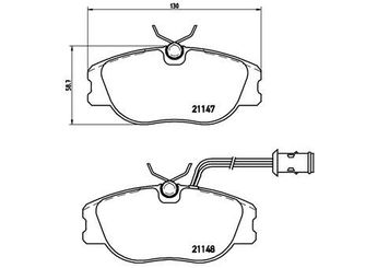 Fren Disk Balata Ön BREMBO P 23 041  71748386 77362346 9945816 60760106 0060760106 60760121 0060760121 60735630 60743417 60743563 60760124 60760160 9945815 9946788 71770966 8847474 9941175 9947474 9947499 82451320