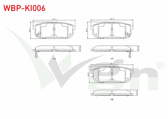 Fren Disk Balata Arka WGN WBP-KI006  