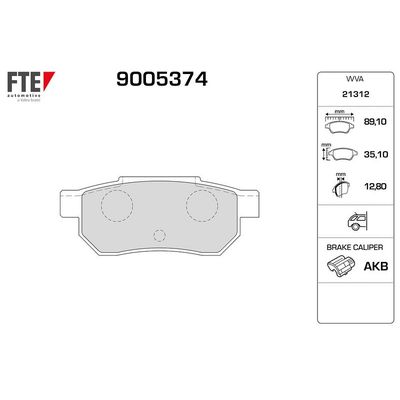 Fren Disk Balata Arka FTE 9005374