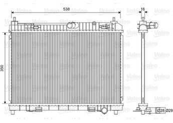 Su Radyatörü  VALEO 701603  7700784039 1516267 1523440 1548603 2029176 8V518005BF 8V51-8005-BF 8V518005BD 8V518005BE