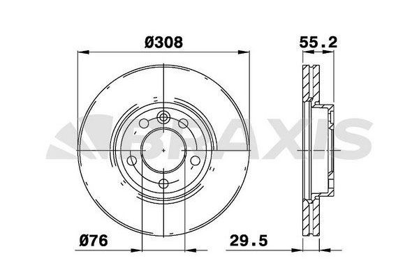 Fren Disk Ayna Ön Sağ ve Sol BRAXIS AD0123