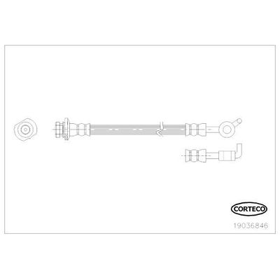 Fren Hortumu Arka Sağ veya Sol OSSCA 01580
