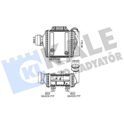 Turbo Radyatörü  Mercedes C -Serisi Coupe (BM 205)(12.2015->)  KALE 375985