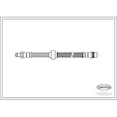 Fren Hortumu Ön Sağ veya Sol Citroen Berlingo (10.2002->)  WALBURG WBH0309