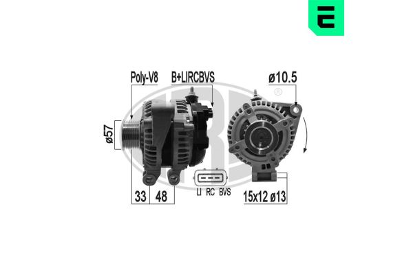 Alternatör  Land Rover Range Rover (LM)(01.2002->)  ERA 209407A