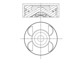 Piston (88.50MM-0.50)   MAHLE 001 PI 00105 002  A6460300817