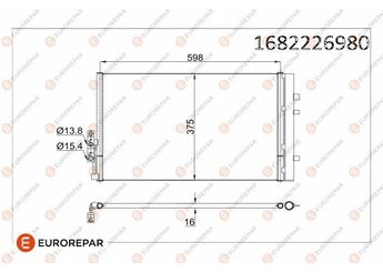 Klima Radyatörü  EUROREPAR 1682226980  1682226980 64539216143 9216143
