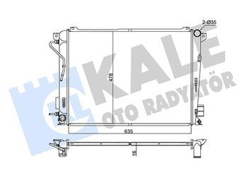 Su Radyatörü  RADISEN RR 67069  253103K850 253103K860 25310-3K850 25310-3K860