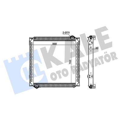 Su Radyatörü  BEHR 8MK 376 745 654
