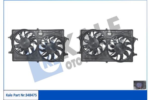 Radyatör Fan ve Motoru  KALE 387250