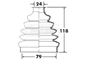 Aks Körüğü Ön Dış Sağ veya Sol MGA 95798  