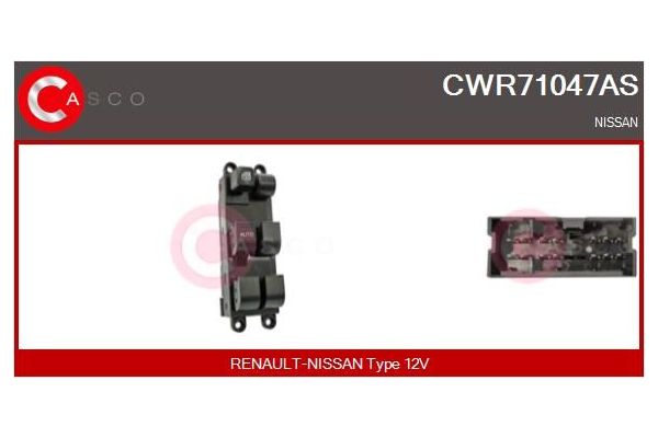 Cam Açma Düğmesi Ön Sağ veya Sol Nissan Primera Traveller [SW] (WP11)(04.1998->)  MAHER 11913