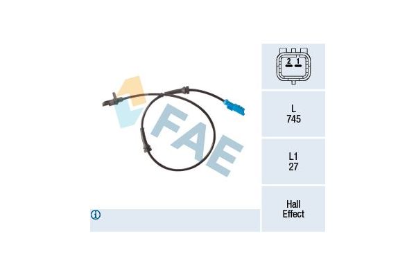 Abs Sensörü Arka Sağ veya Sol FAE 78302