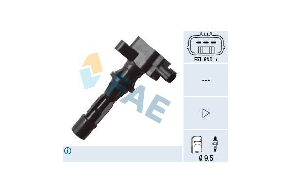 Ateşleme Bobini  Mazda 6 Kombi (GY)(01.2002->)  FAE 80283