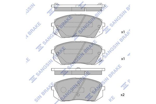 Fren Disk Balata Ön Kia Soul (PS)(2014->)  SANGSIN SP1196