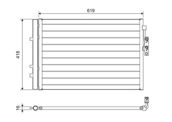 Klima Radyatörü  VALEO 814387  64539216144 64 53 9 216 144 9216144 9 216 144
