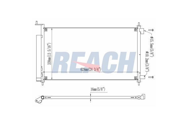 Klima Radyatörü  Nissan Tiida (C11X/SC11X)(02.2007->)  EUROREPAR 1637843180