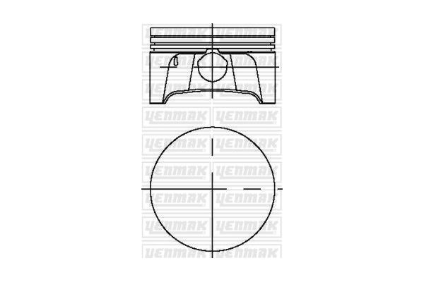 Piston (79.50MM-0.50)  YENMAK 31-04259-050