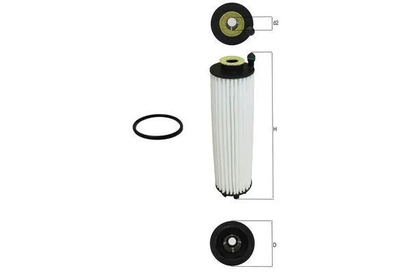 Yağ Filtresi  Mercedes C -Serisi Sedan (BM 206)(03.2021->)  MAHLE OX 1366D