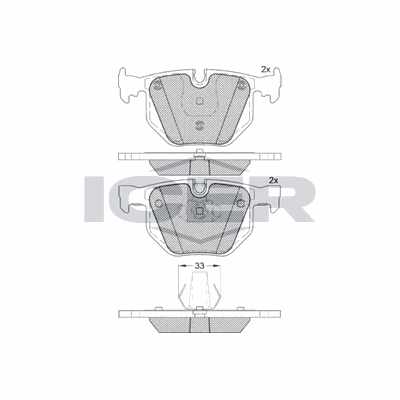 Fren Disk Balata Arka BMW 7 Serisi (E65/E66)(2001->)  AYD 60487A