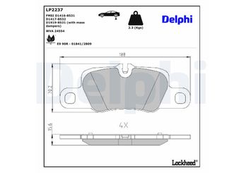 Fren Disk Balata Arka DELPHI LP2237  LP2237 97035294703 970 352 947 03 97035294903 970 352 949 03 97035294904 970 352 949 04 97035294902 970 352 94902 97035294905 97035294908 971698451A 971698451D 971698451H 971698451K 971698451L 971698451M 99135294900 991 352 94900 99135294901 991 352 94901 99135294800 99135294801 99135294802 99135294803 99135294804 99135294903 99135294904