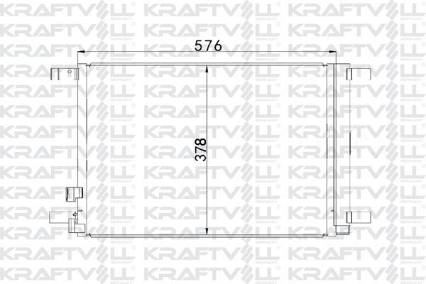 Klima Radyatörü  Volkswagen Tiguan (AD1)(01.2016->2020)  KRAFTVOLL 08060131