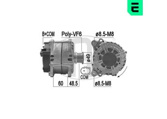 Alternatör  ERA 209202  3L903016AX 03L903016AX 3L903016A 03L 903 016 A 03L 903 016 AX 3L9 030 16A 3L9 030 16A X