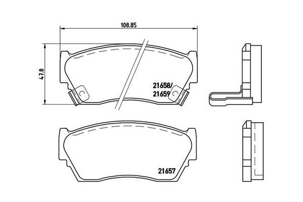 Fren Disk Balata Ön Nissan 100 NX (B13)(11.1990->)  MAGNETI MARELLI 363700456027