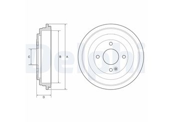Kampana Arka Sağ veya Sol DELPHI BF592  584110U000 584110U000DS 5841125010